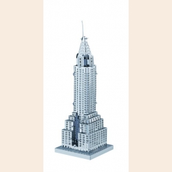 Объемная металлическая 3D модель Chrysler Building 3,6х3,6х9,6 см