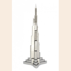 Объемная металлическая 3D модель Burj Khalifa 5,5х5,5х15,3см