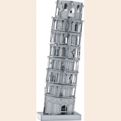 Объемная металлическая 3D модель Torre di Pisa 2,4х2,4х7см