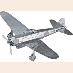 Объемная металлическая 3D модель Mitsubishi A6M 10х13х4,5см