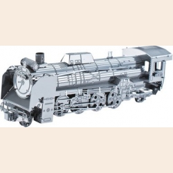 Объемная металлическая 3D модель JNR Class D51 11,1х2,5х3,8